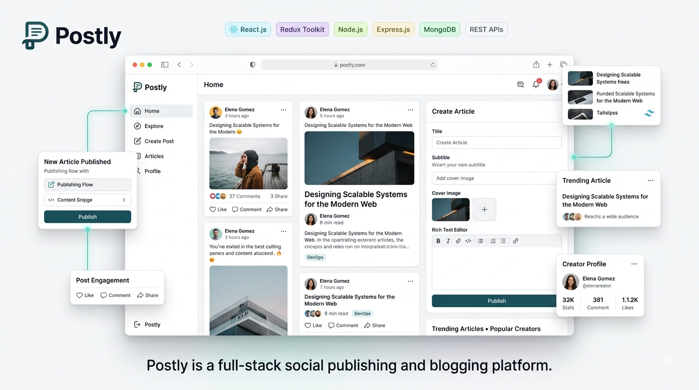 MERN Blog and social publishing platform