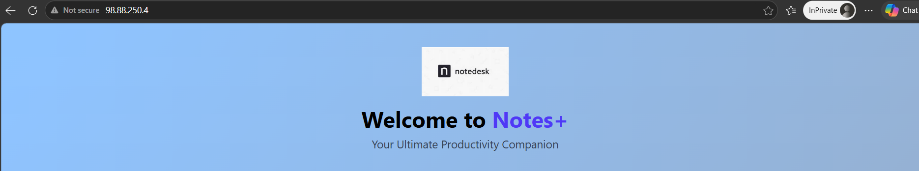 Cloud deployed three-tier application